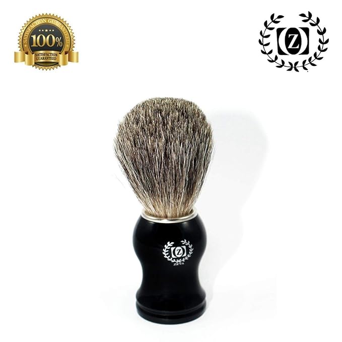 HAND MADE 100% PURE BADGER HAIR SHAVING BRUSH FOR MEN'S SHAVING