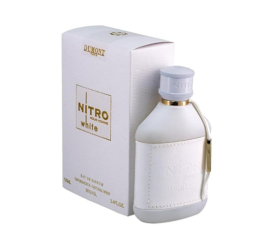 Dumont Nitro White Eau De Parfum - Clean Fresh Signature Scent - 3.4 Fl Oz