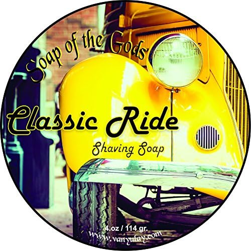 Classic Ride Natural Shaving Soap Nourishing with Grapeseed Oil 4.oz