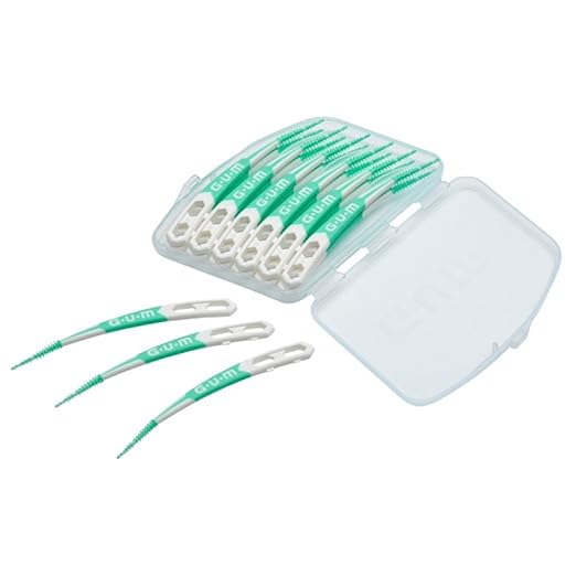 GUM Soft-Picks Advanced, Easy to Use Dental Picks for Teeth Cleaning Health, Disposable Interdental Brushes with Convenient Carry Case, Dentist Recommended Dental Picks, 90ct (4pk)