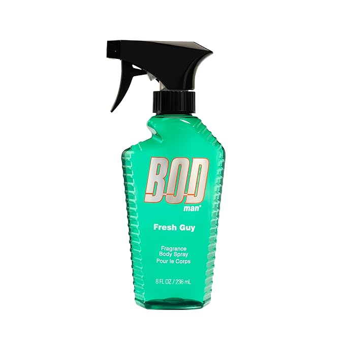BOD man Blue Surf Body Spray 8 Fl Oz and Fresh Guy Body Spray 8 oz Men's Fragrances