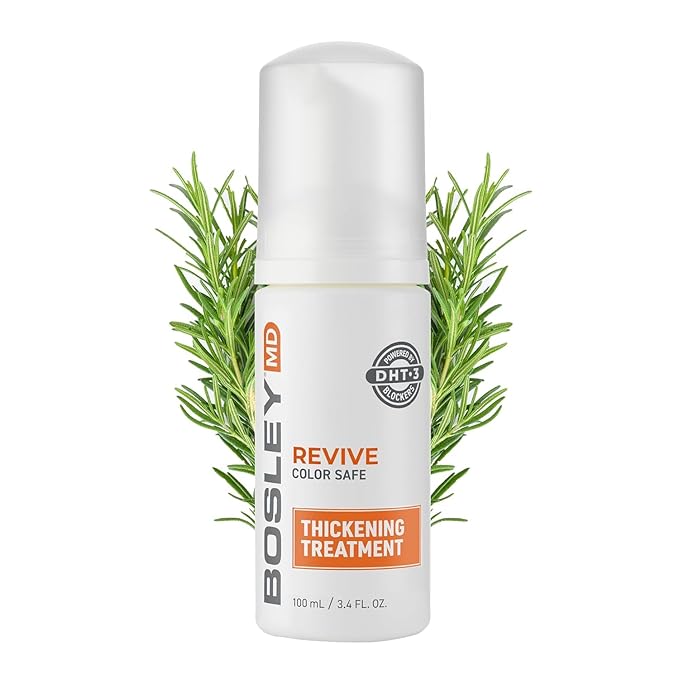 BosleyMD Revive Color Safe Thickening Treatment, Liquid Foaming Treatment Clinically Proven to Restore Visibly Thinning Hair 3.4 Fl Oz