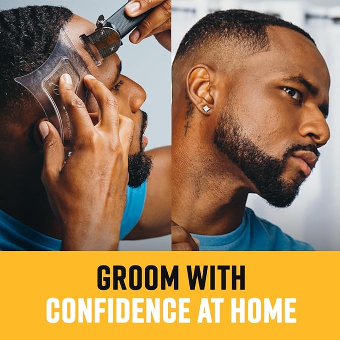 The Cut Buddy Original Shaping Tool, Clear Beard and Hairline Template with Bonus Tracer Pencil, As Seen on Shark Tank