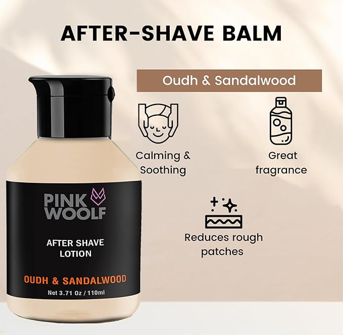 After Shave Lotion for Men – Alcohol Free Soothing Aftershave for Razor Bumps, Ingrown Hair & Sensitive Skin, Post Shave Moisturizer for Face & Bald Head | 3.7oz