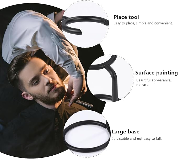 Men's Razor Holder Single Head Beard Brush Hanger Portable Brush Holder Beauty Tools Shaving Brush Razor Holder Razor Soap Bowl Holder Ferroalloy Man Shaving Frame Cosmetic