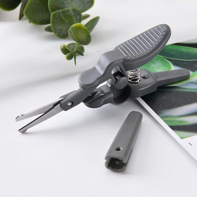 Ipetboom Stainless Steel Mustache Scissors Beard Grooming Scissors for Men Precision Nose and Eyebrow Hair Cutting