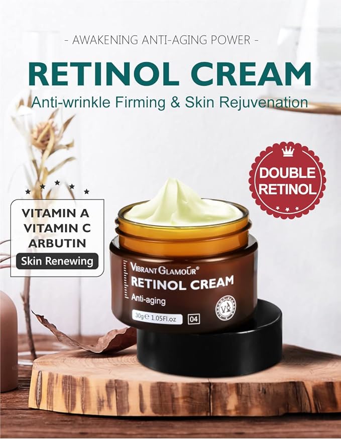 Retinol Anti Aging Face Cream & Essence, Aging, Cream, Anti-aging Firming Serum, (Cream), 1.0 Ounce
