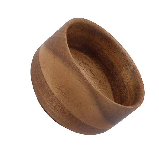 Portable Wooden Shaving Foam Bowl Wooden Shaving Brush Bowl Men Shaving Soap Bowl Lather Shave Cream Bowl for Home Barber Shop Salon