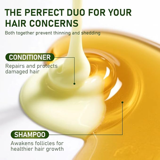 Batana Oil Shampoo and Conditioner, Hair loss and Batana Oil for Hair Growth Shampoo, Sulfate-Free for Both Men and Women 10.14 oz