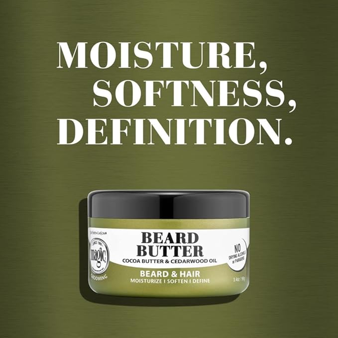 SoftSheen-Carson Magic Men's Grooming Conditioning Beard Butter With Cocoa Butter and Cedarwood Oil, Moisturizes, Softens and Define With No Drying Alcohol, 3.5 ounces (Pack of 2)