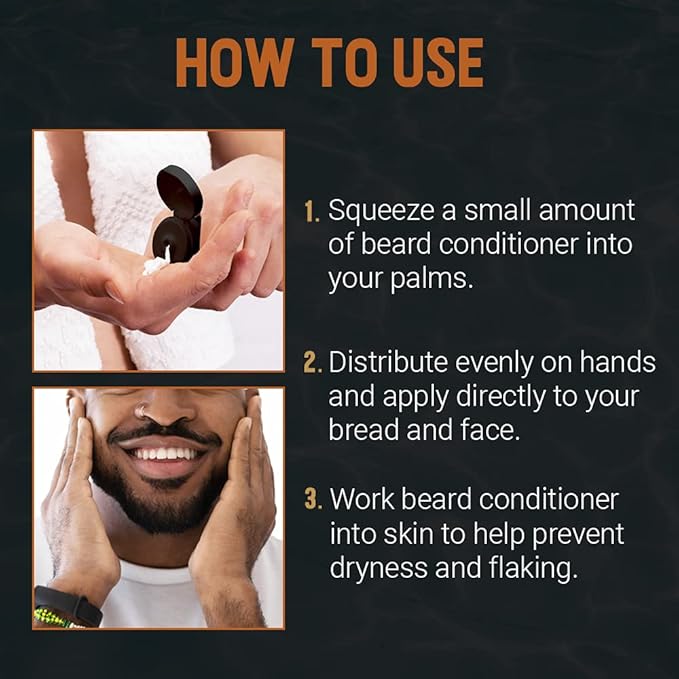 Woody's 2-in-1 Men Beard Conditioner, Beard Wash, Moisturize, Softens & Conditions Dry Flaky Beards, Enriched With Botanical Extracts and Essential Oils - 4 Fl Oz, 2 Pack