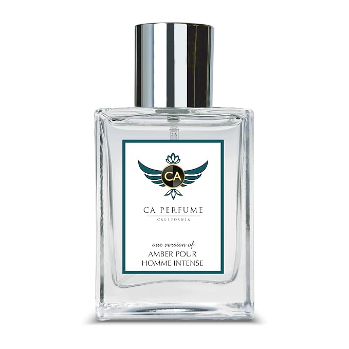 CA Perfume Impression of Amber Pour Homme Intense for Men Amber Fougere Fragrance Long Lasting Mens Cologne Eau De Parfum 1.7 Fl Oz 50ml