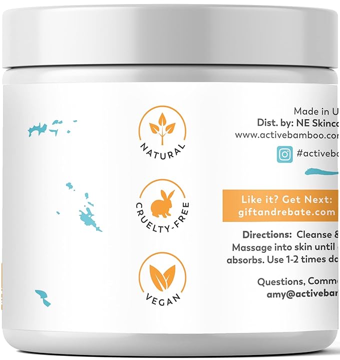 Anti Aging Dark Spot Corrector Cream for Face & Body - Made in USA - Active Bamboo Skin Nourishing Age Spot Remover Women Men 4 OZ