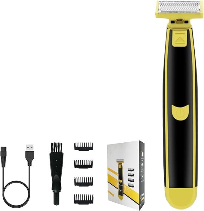 Wet and Dry Electric Shaver Cleaner, Electric Razor for Men, Rechargeable Wet & Dry Shaver, Non-Slip, Durable, Fast Shaving (1PC)-Model #4