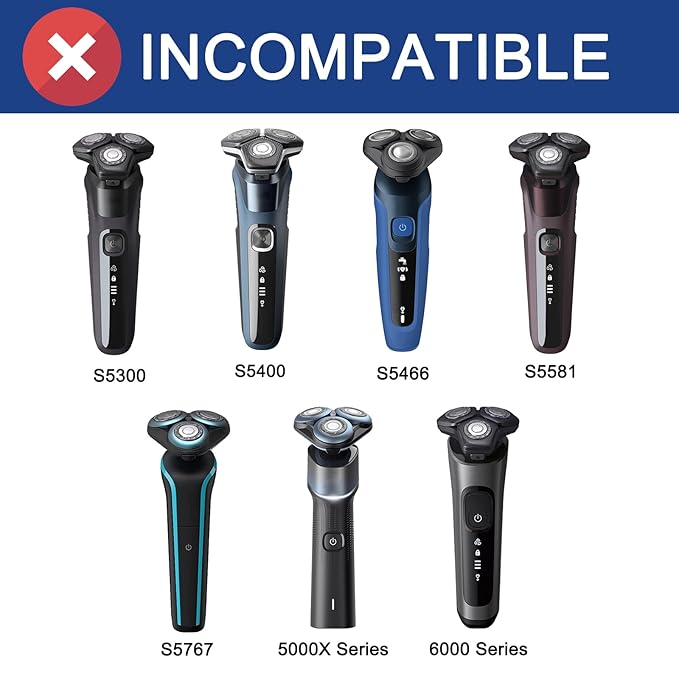 SH50 Replacement Heads for Series 5000, HQ8 Heads Compatible with AquaTouch, PowerTouch, 9-pc pack