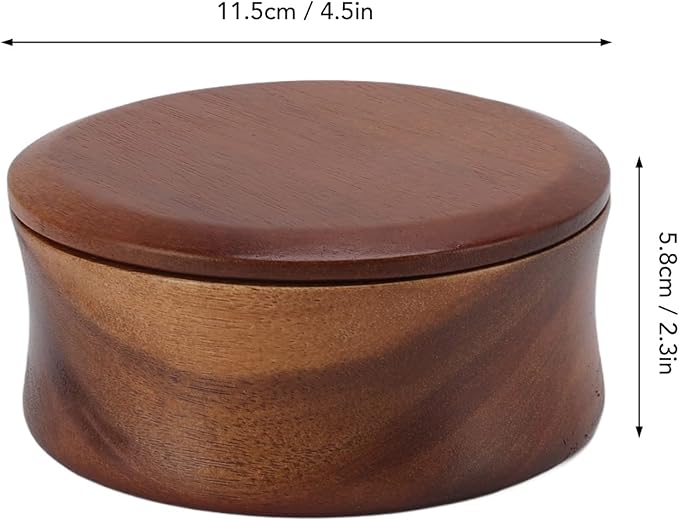 TOPINCN Men Wooden Shaving Brush Bowl Cup Foam Bowl Tool Mug Shaving Bowl Maple Wooden Scrub Bowl Serve Bowl Shaver Serving Bowl Chimney Brushes