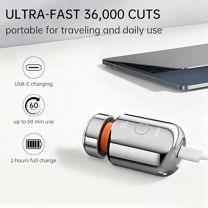 Mini Electric Shaver, Portable Electric Razor for Men & Women, USB-C Rechargeable Waterproof Travel Shaver, Cordless Pocket-Size Razor for Face & Body, Ideal for Home & Business Trips (Silver)