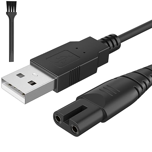 Meliya USB Charger Cable for Skull Pitbull Charger, Palm, Butterfly Kiss and Beast Clipper PRO Shaver, Charger Adapter Cable Cord for Skull Pitbull Gold PRO Pitbull Platinum PRO
