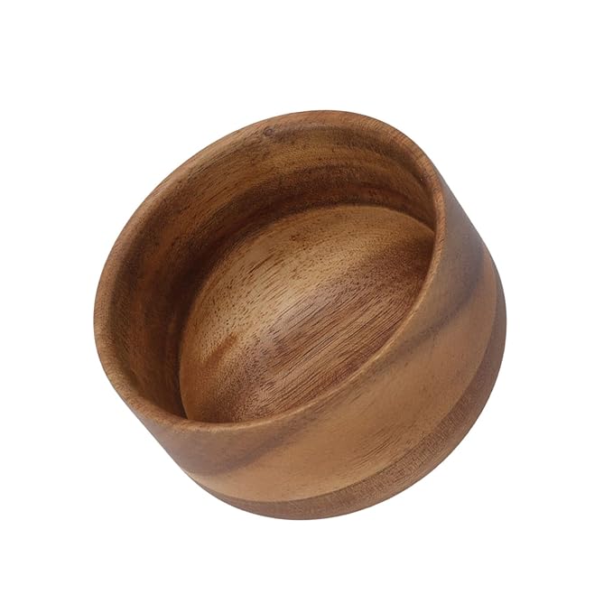 Portable Wooden Shaving Foam Bowl Wooden Shaving Brush Bowl Men Shaving Soap Bowl Lather Shave Cream Bowl for Home Barber Shop Salon
