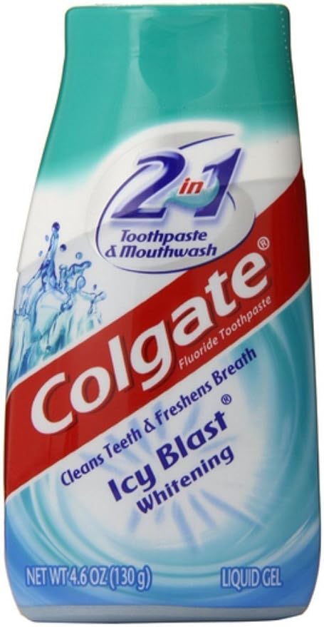 Colgate 2 in 1 Whitening Toothpaste Icy Blast Pack of 5
