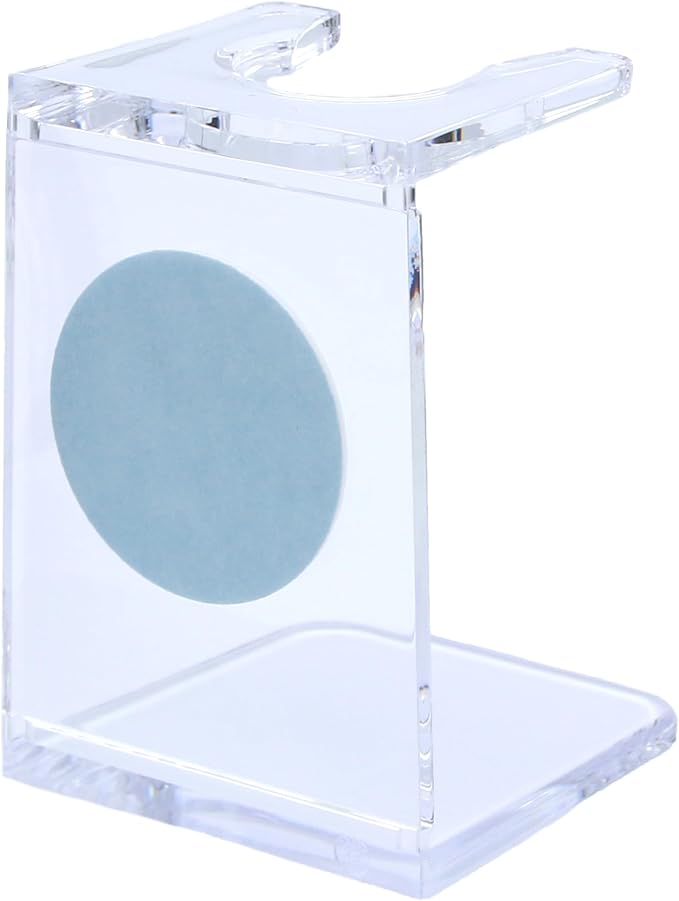 Edwin Jagger RH5S Small Drip Stand, Clear for use with Small (19mm) and Medium (21mm) neck Shaving Brushes