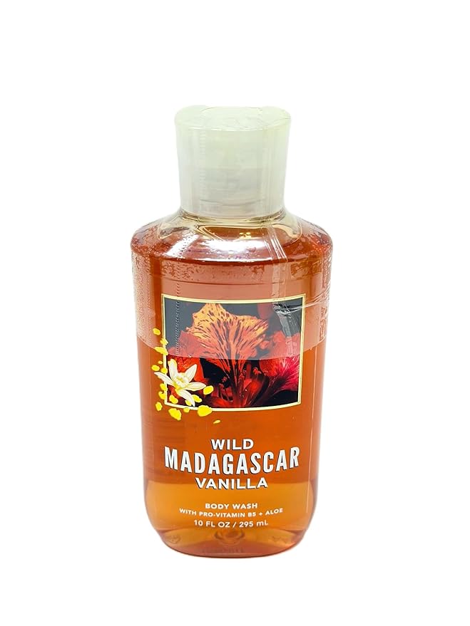 Bath and Body Body Wash with Pro Vitamin B5 + Aloe (10 FL OZ / 295 ML, Wild Madagascar Vanilla)