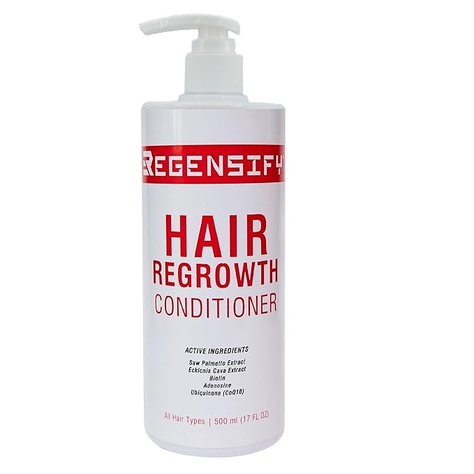 REGENSIFY Hair Regrowth Conditioner 500 ml (17 FL Oz) [Adenosine and Coenzyme Q10 Conditioner with Biotin & DHT Blockers]