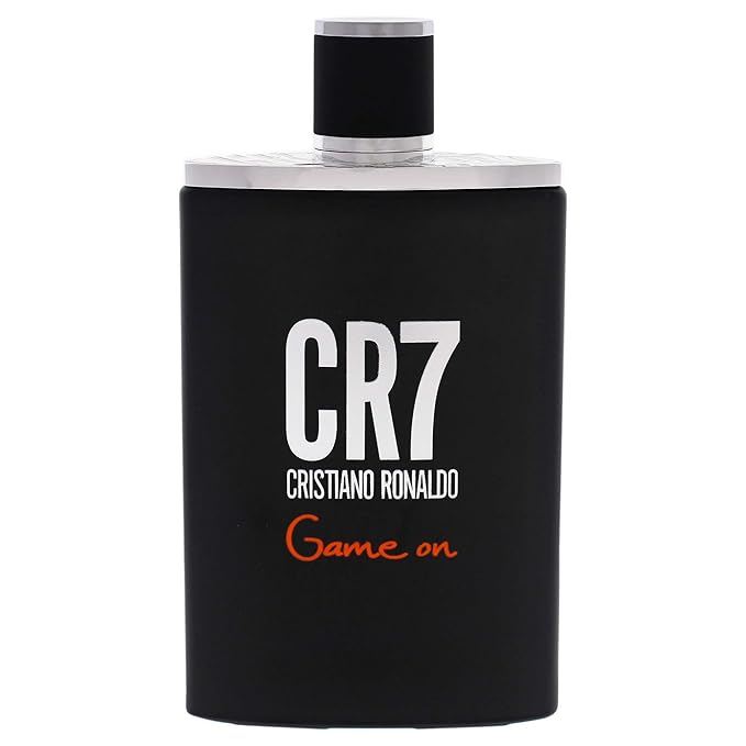 CR7 Game On Cristiano Ronaldo - Eau De Toilette Cologne Scent for Men - With Papaya, Ice, Cedar, and Cashmere Wood - From Cristiano Ronaldo's Original Men's Fragrance Collection - 3.4 oz