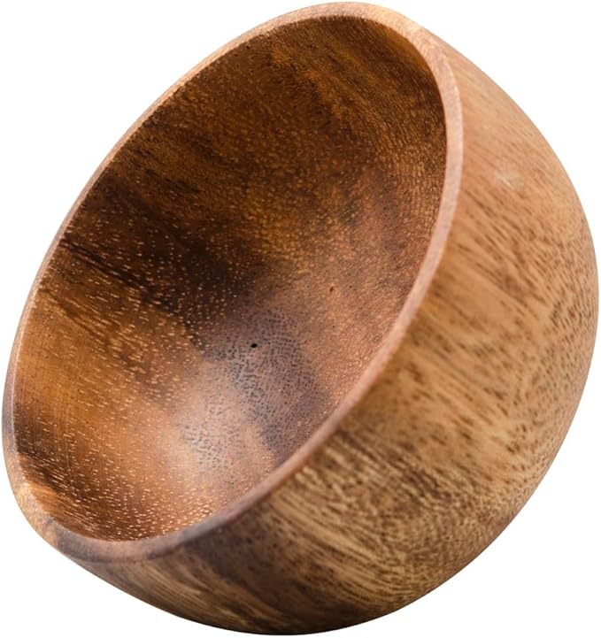 Wooden Shaving Bowl, Shaving Soap & Cream Bowl for Men Classic Style Easy to Lather Fits Wet Shaving (3#)
