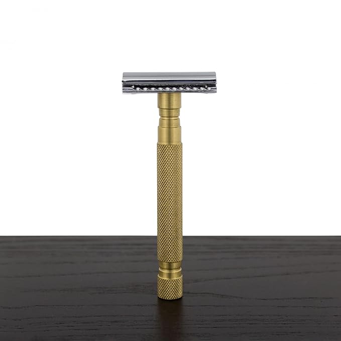 West Coast Shaving Vintage Collection Razor 78BR, Brass (WCS Exclusive Open Comb (Toothsome))