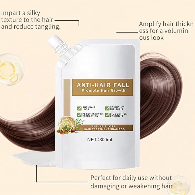 Anti-Hair Fall Hair Loss Shampoo, Promote Hair Growth Shampoo, Thickening & Strengthening with Various Plant Extracts for All Hair