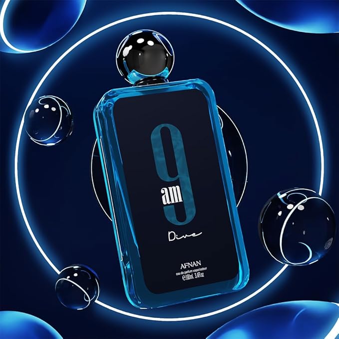 Afnan 9 AM Dive Unisex Eau De Parfum, 3.4 Fl. Oz