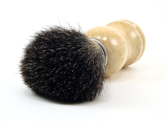 Badger Shaving Brush 100% Pure Black Badger High Density w/Wood Handle by WSP