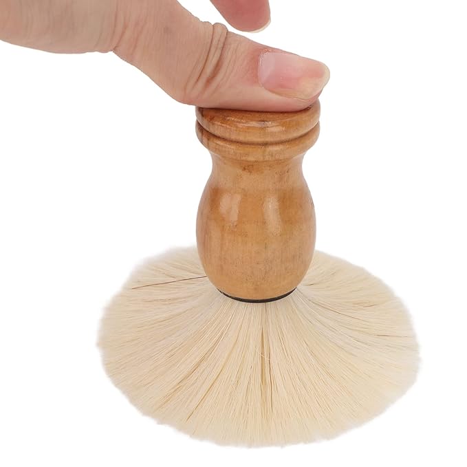 2pcs Mini Shaving Brush, Beard Shaving Brush, Wooden Handle Shave Brush, Professional Men Shaving Brush, for Travel Home Use