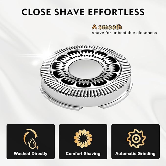 SH90 Replacement Heads Compatible with Philips Norelco Series 9000(S9xxx) 8000(S8xxx), Precision Blades for S9311 S8950 SW6700 SW9700 Razor Replacement Head,9 Pack