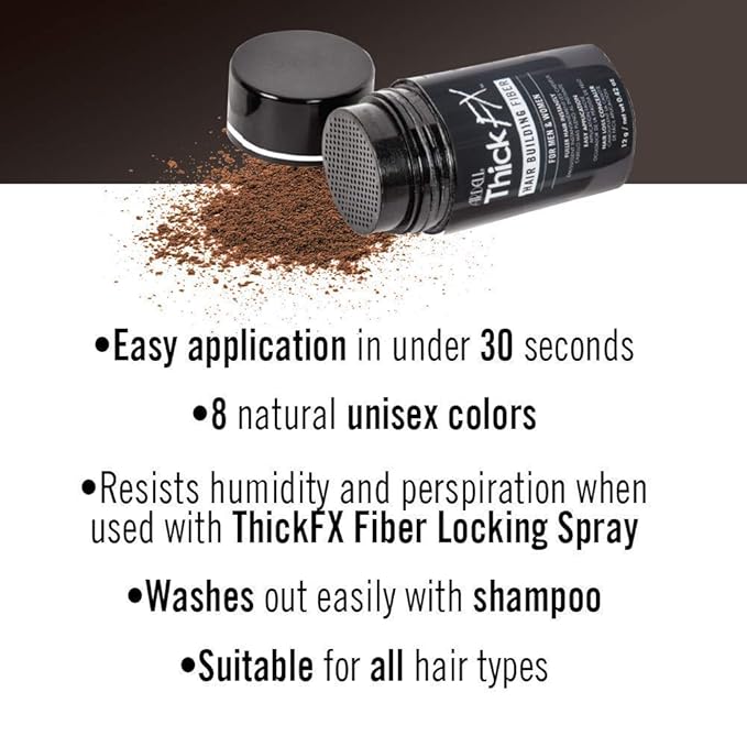 Ardell Thick FX Light Brown Hair Building Fiber for Fuller Hair Instantly, 0.42 oz