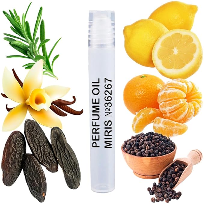 MIRIS No. 36267, Inspired by Eros Flam, Long-Lasting Perfume Oil for Men Roll-On, Rollerball 0.34 Fl Oz / 10 ml