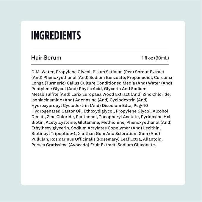 Raw veel Advanced Hair Serum | 2.5% Capilia Longa + 3% Anagain + 2% Redensyl + 2% Adenosine, Rosemary & Pumpkin Seed | Promotes Hair growth | Hair Serum for Men & Women | 30ml