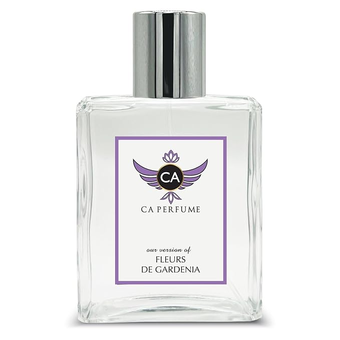CA Perfume Impression of Fleurs De Gardenia For Women Floral Green Fragrance Long Lasting Womens Perfume Eau De Parfum 3.4 Fl Oz 100ml