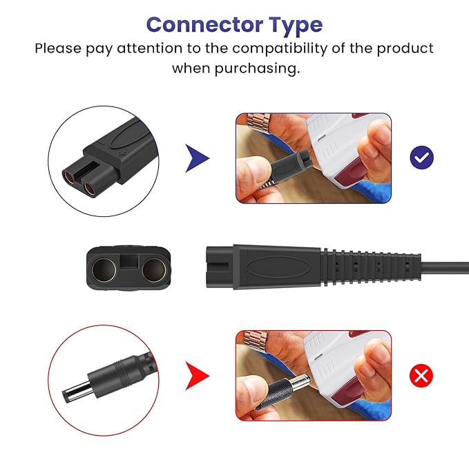 5V 1A Adapter for Andis Shaver Charger Power Cord, Replacement Andis Charger Compatible with 17150 17165 TS-1 TS-2 Foil Shaver