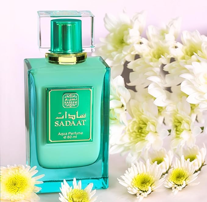 Naseem Sadaat Aqua Perfume 80ml - A Fresh and Elegant Eau De Parfum for Men & Women - Features a Subtle Tone with Long-Lasting Fragrance Perfect for Daily Wear & Special Occasions