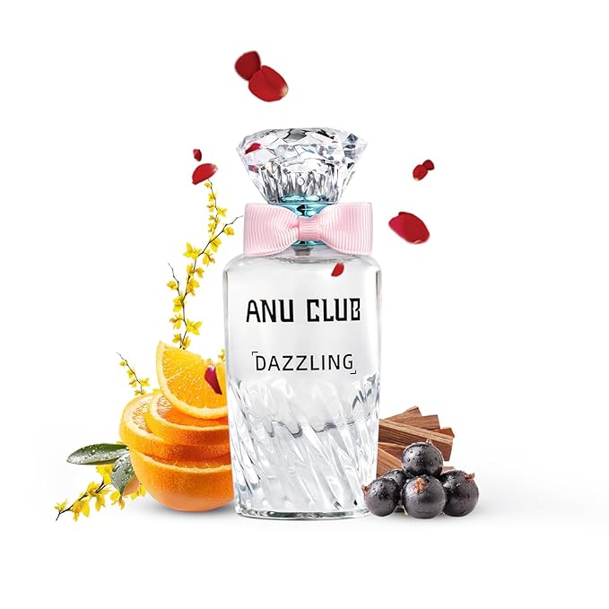 AnuClub Perfume for Women Eau de Parfum Rose Notes Long-Lasting Fragrance Spray Perfume 1.7 fl.oz/ 50 ml, Dazzling