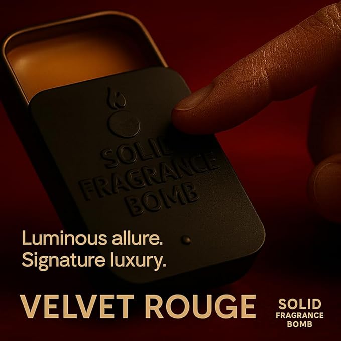 – Premium All-Natural Solid Cologne for Men & Women | Long-Lasting, TSA-Safe, Alcohol-Free, Halal, Handmade Travel Fragrance Balm (Velvet Rouge 540)