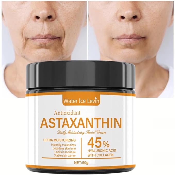 2PCS Astaxanthin Face Cream, Anti-Aging Face Moisturizer For Reduce Wrinkles & Fine Lines, Daily Repair Facial Moisturizing Cream for Women and Men Antioxidant and Nourish, All Skin Types