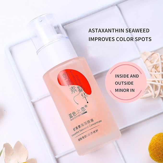 BLUE LOVE Astaxanthin Seaweed Face Serums for Men & Woman, Anti-Aging Hydration Facial Moisturizer Skincare for All Skin Types (Pack of 1, Unscented)