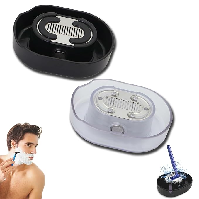 Razor Rinser, Razor Cleaner, Shaving Blades Cleaner, Applies to Most Hand Shavers, Quick Cleaning,Say Goodbye to Clogged and Dirty Sinks (MIX)