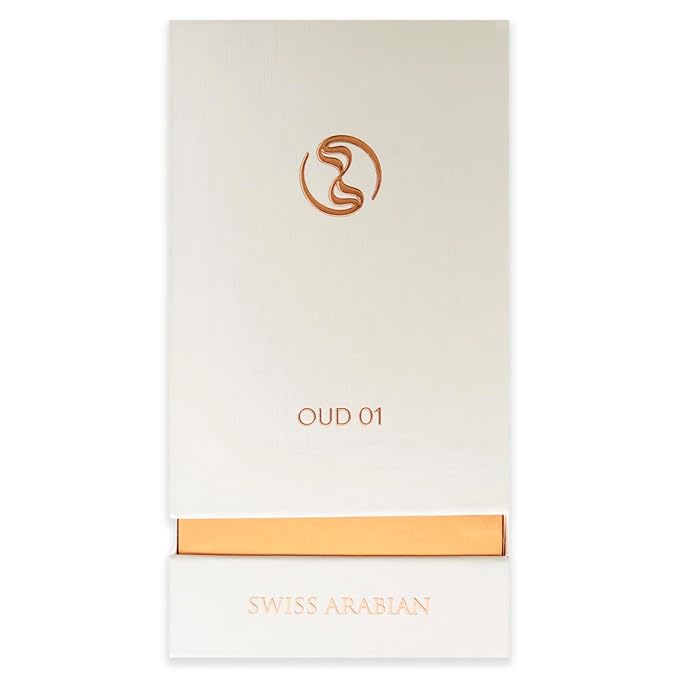 Swiss Arabian Oud 01 - Luxury Products From Dubai - Long Lasting, Addictive Personal EDP Spray Fragrance - Seductive Signature Aroma - 1.7 Oz