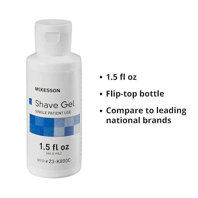 McKesson Shave Gel, Single Patient Use, 1.5 fl oz, 1 Count