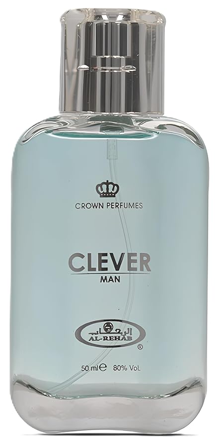 Al Rehab Clever Man – Fresh, Citrus, Aromatic, Woody – Eau de Parfum Spray for Men, 1.7 Ounce / 50ml