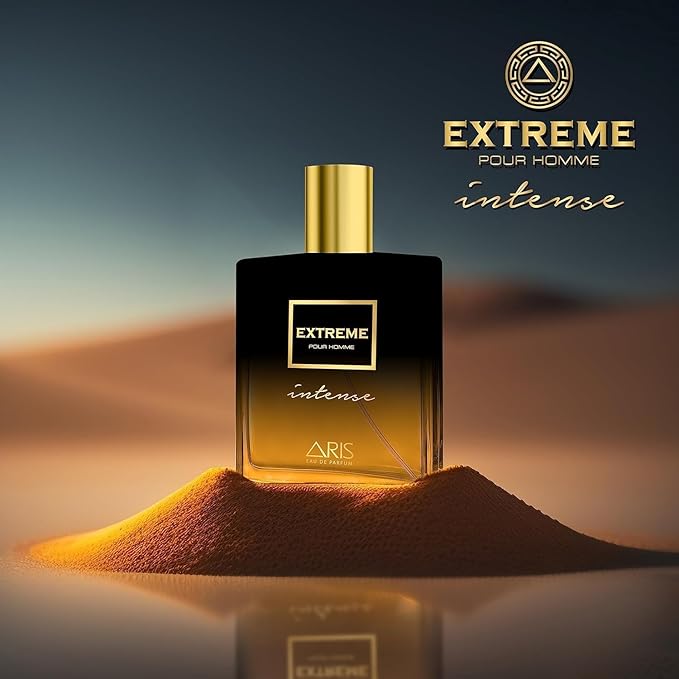ARIS Extreme Intense Eau de Parfum for Men – Long-Lasting Woody Citrus Fragrance – 100ml Cologne Spray for Daily or Evening Wear – Comes with Extra 15ml Sample (Random Scent Included)